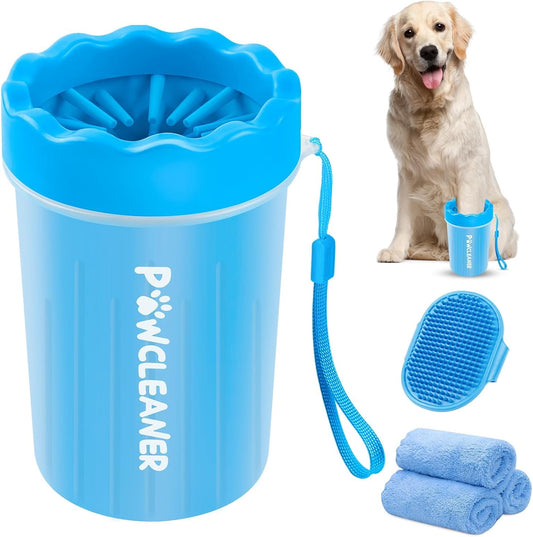 Dog Paw Cleaner and Washer for Small, Medium, and Large Dogs and Cats with 3 Absorbent Towels