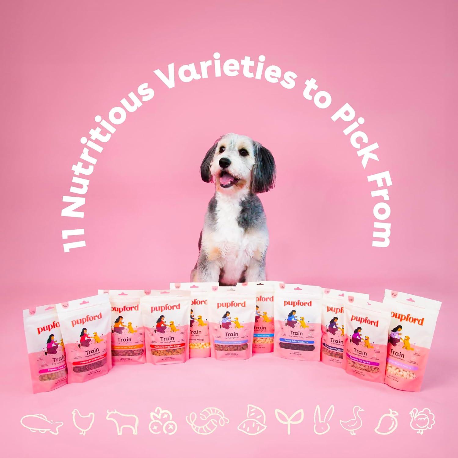 Freeze Dried Training Treats for Dogs & Puppies - 475+ Two Ingredient Bites (Chicken, 4 Oz) - Happy Tails and Purrs