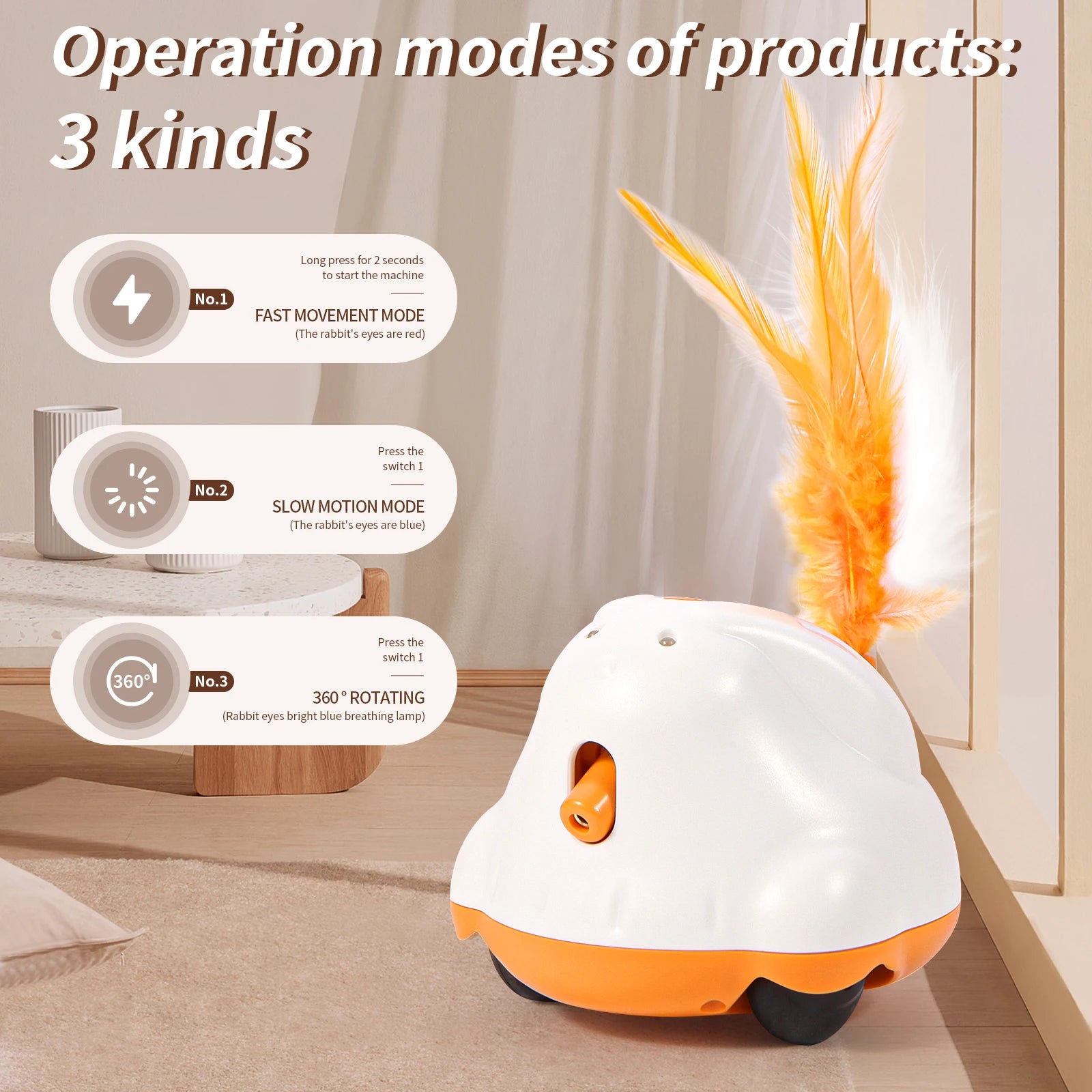 Automatic Smart Feather Teaser: Interactive Robotic Cat Toy