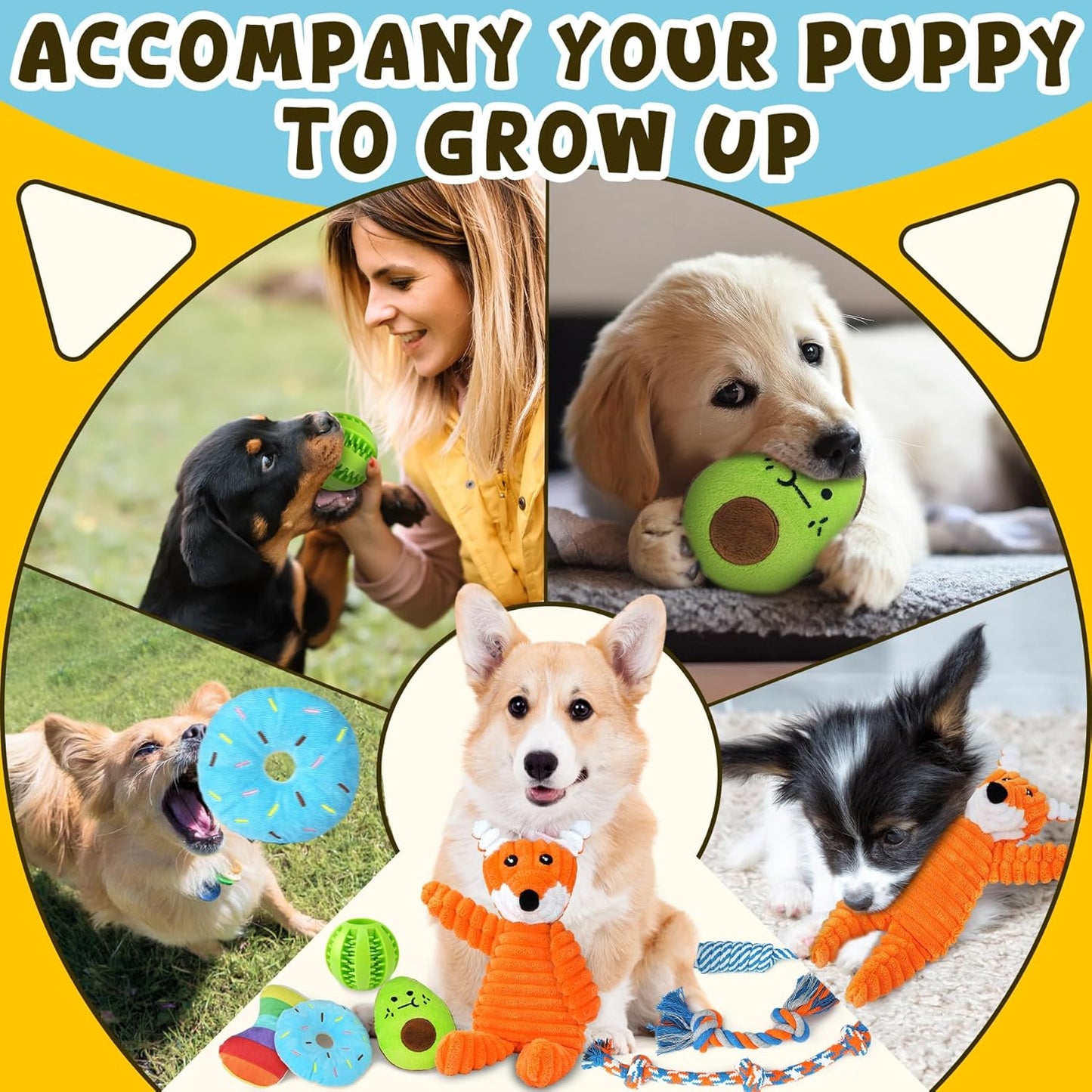 Super Luxury Puppy Toys for Teething Small Dogs!