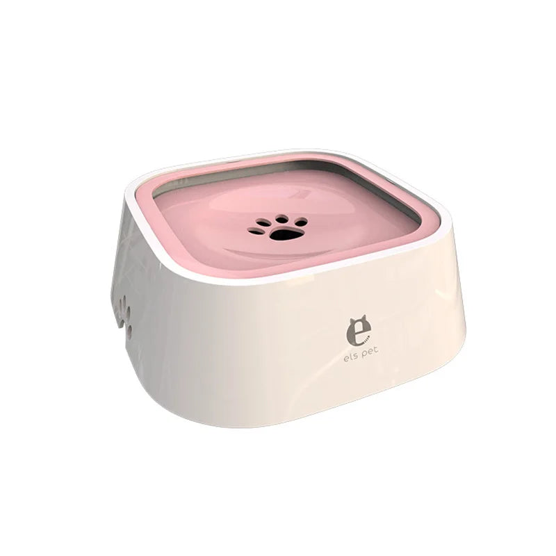 "Non-Spill Floating Water Bowl for Dogs and Cats - Anti-Wetting, Anti-Overflow Design"