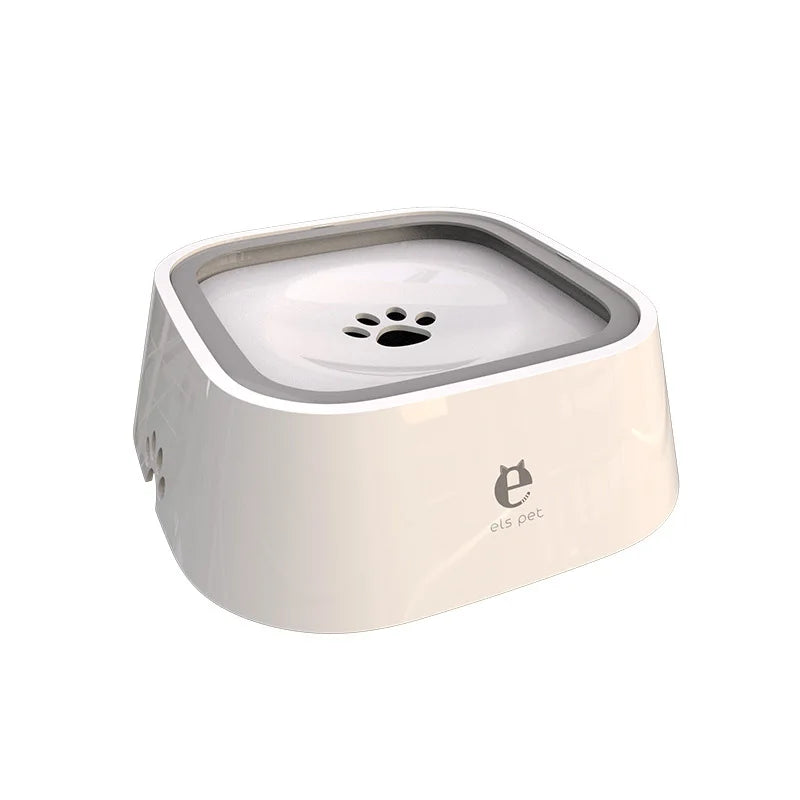 "Non-Spill Floating Water Bowl for Dogs and Cats - Anti-Wetting, Anti-Overflow Design"