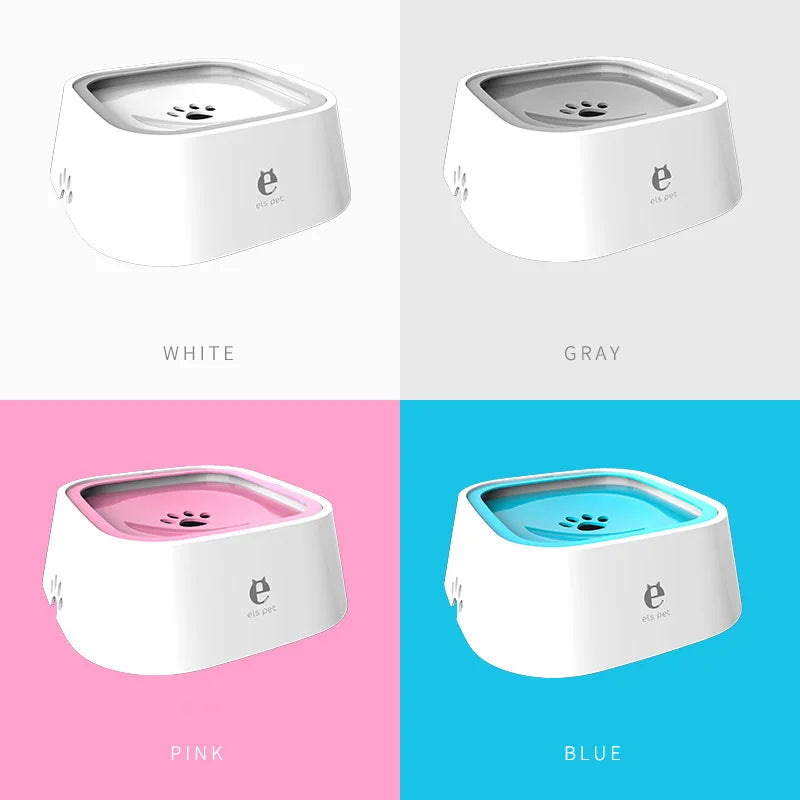 "Non-Spill Floating Water Bowl for Dogs and Cats - Anti-Wetting, Anti-Overflow Design"