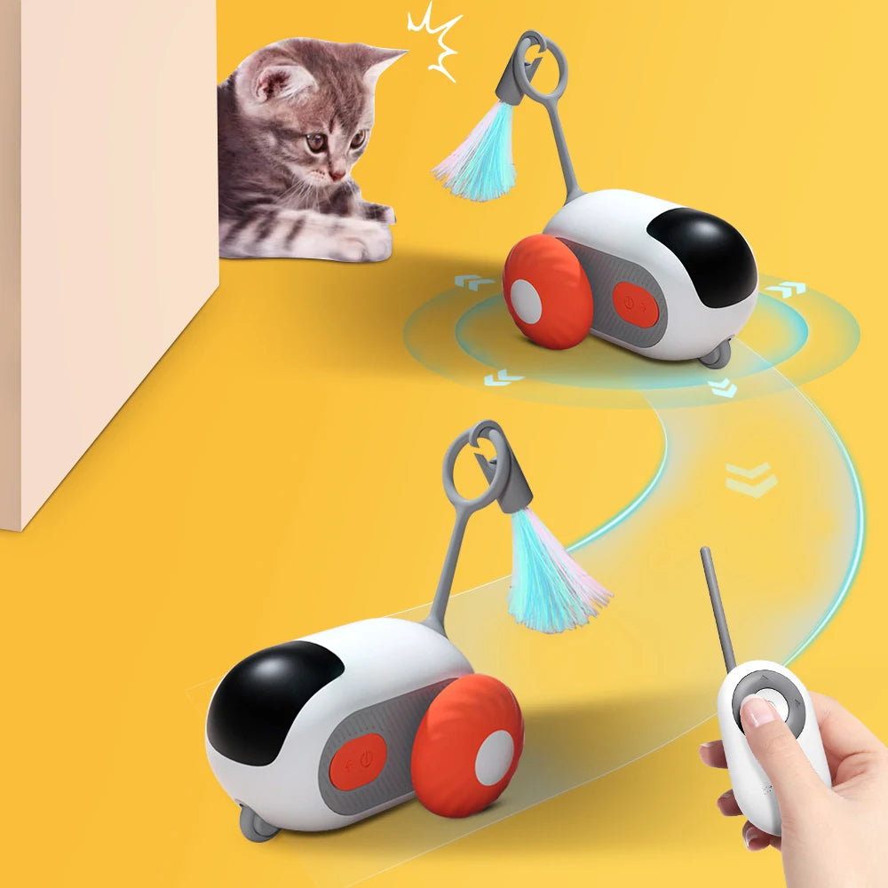 Interactive Pet Toy Car: Smart Moving Ball for Cats and Small Dogs