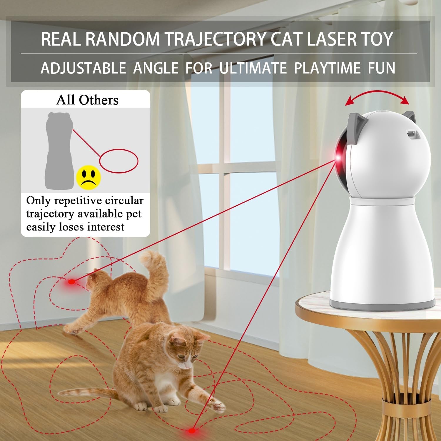 Ultimate Laser Tag for Cats: The Perfect Random, Rechargeable Interactive Toy